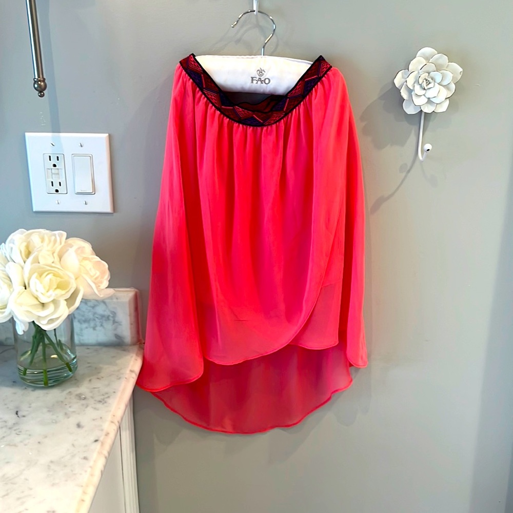 Girls high low skirt